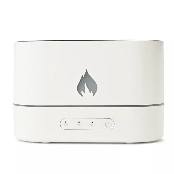 Activa Flame Aroma Diffuser & Humidifier (250mL) Mesmerizing Cold Flame Effect! Simple Exclusive White 