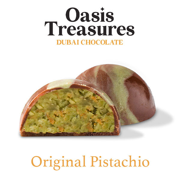 Dubai Chocolate Bites 24-Day Countdown Calendar by Oasis Treasures (240g) 7 Different Flavors!