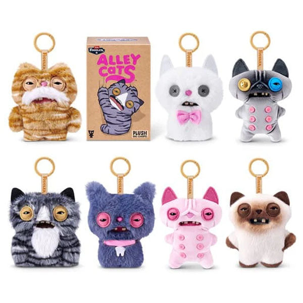 Fuggler Alley Cats Keyrings Series 1 Collectible 5" Plush Toy Hanger Blind Box (1pc)
