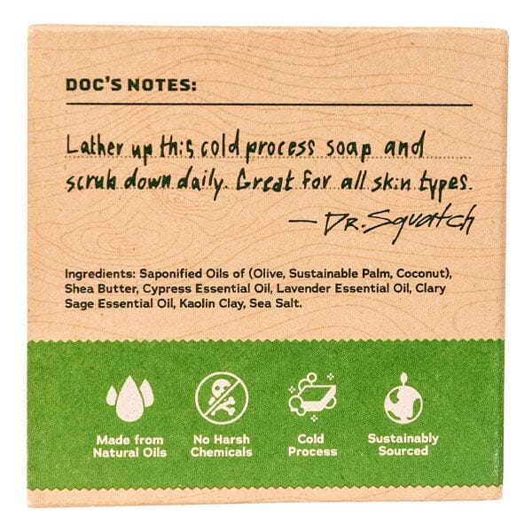 Dr. Squatch® All-Natural Bar Soap For Men - Alpine Sage Simple Dr. Squatch 