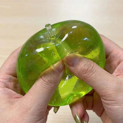 Green Apple Sparkly Maltose Stress Ball Squishy Fidget Toy (1pc)