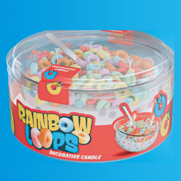 Aura Candles: Rainbow Cereal Scented Novelty Candle (14oz)