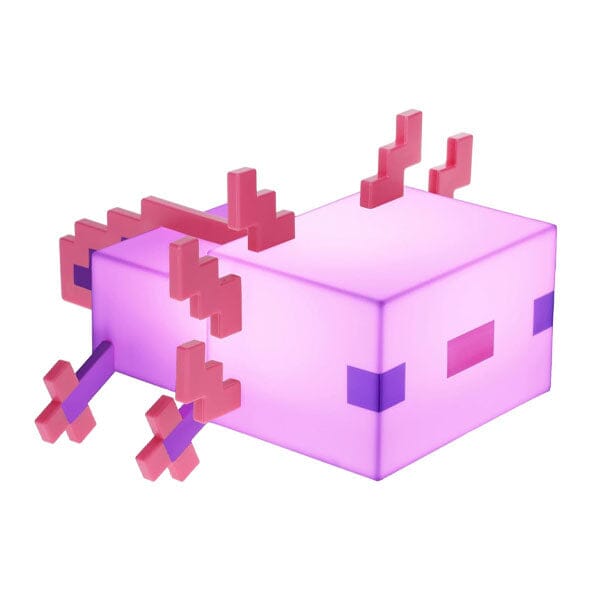 Paladone Minecraft Axolotl 8" 5 Color Novelty Tabletop Touch Lamp Simple Paladone 