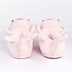 Plush Axolotl Slippers Unisex Rubber Sole Shoe (1 Pair) One-Size-Fits-Most