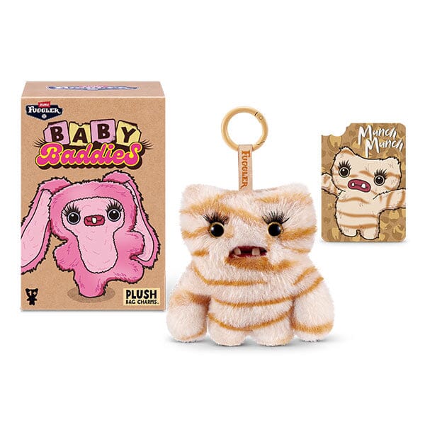 Fuggler Baby Baddies Keyrings Series 1 Collectible 5" Plush Toy Hanger Blind Box (1pc) Simple Fuggler