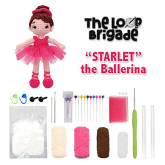 The LOOP Brigade: DIY Crochet Plush Toy Complete Kit For Beginners - Starlet the Ballerina