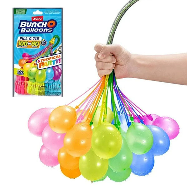 ZURU Bunch O Balloons Tropical Party Self-Sealing Water Balloons (100+ pcs)