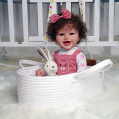 Reborn Dolls Cuddles & Snuggles Cotton Carry Basket Simple Showcase 