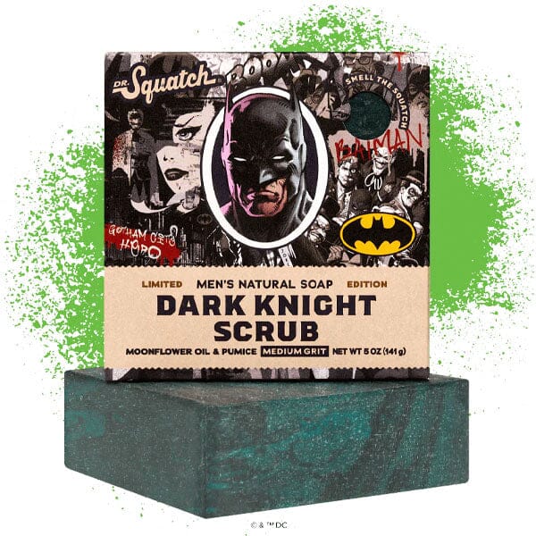 Dr. Squatch® DC's Batman & Joker™ Dark Knight Scrub All-Natural Bar Soap For Men (1pc) Limited Edition Simple Dr. Squatch 