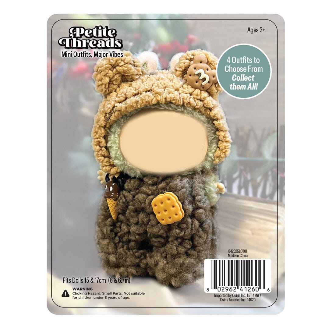 Petit Threads: Bear Costume Onesie for Dolls Simple Showcase 