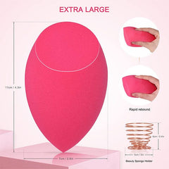 WOW Extra Large 3.5" Pink Beauty Blender Simple Showcase 