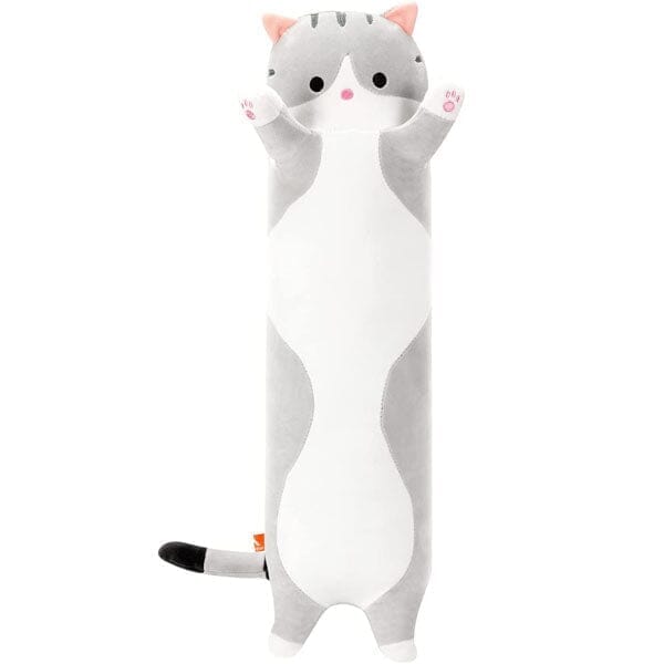 Plush Body Pillow Toy Styles (3FT Long!) | Grey Tabby Cat | Ships Early May Preorder Showcase 