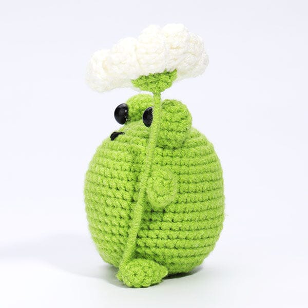 The LOOP Brigade: DIY Mini Crochet Plush Toy Complete Kit For Beginners - Bogart the Frog Simple Exclusive 