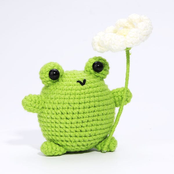 The LOOP Brigade: DIY Mini Crochet Plush Toy Complete Kit For Beginners - Bogart the Frog Simple Exclusive 