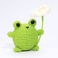 The LOOP Brigade: DIY Mini Crochet Plush Toy Complete Kit For Beginners - Bogart the Frog