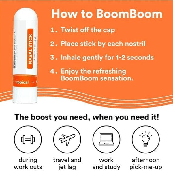 BoomBoom™ Nasal Stick Portable Menthol Inhaler (1pc) Multiple Scents Simple Exclusive 