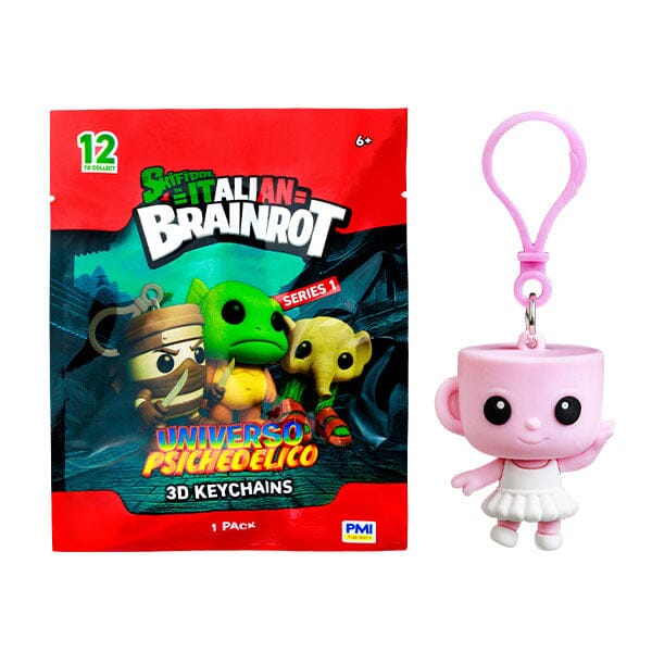 Skifidol Italian Brainrot Universo Psichedelico 3D Keychains Series 1 Blind Bag (1pc) Simple Italian Brainrot 