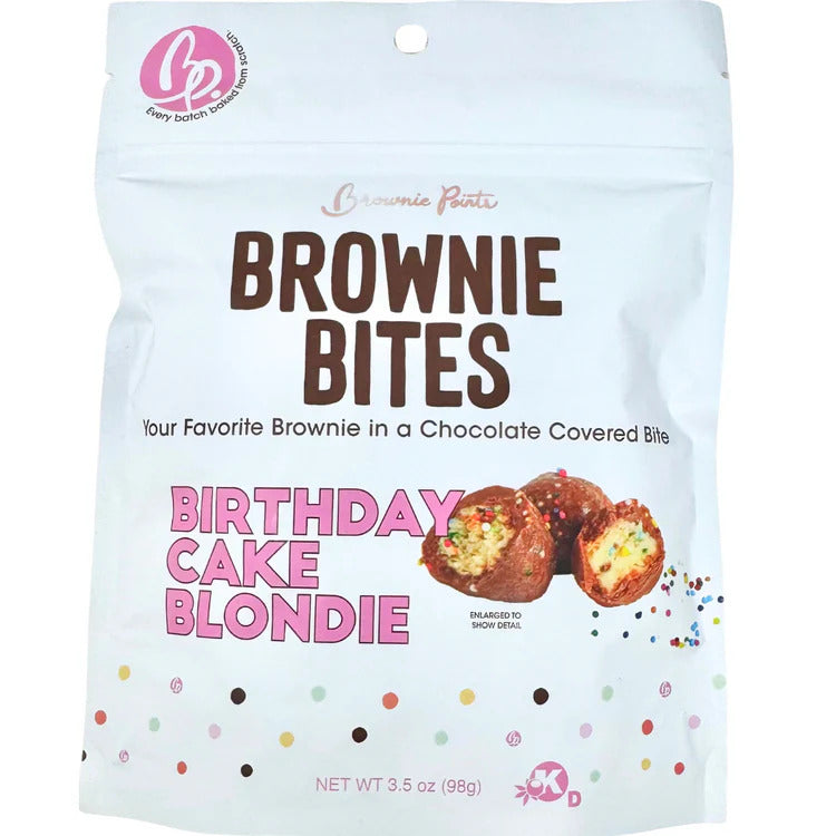 Brownie Points Birthday Cake Blondie Brownie Bites 3.5oz