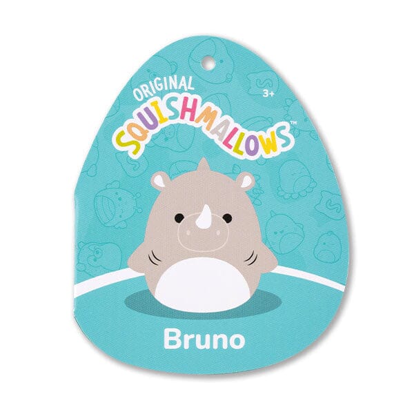 Squishmallows Super Soft Plush Toys 7.5" Bruno The Rhino Shark Simple Squishmallows 