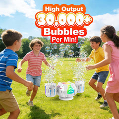 POPALOOZI Light-Up Bubble Storm Machine with Remote