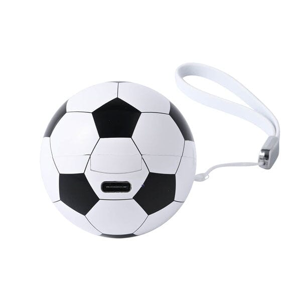 SoundLogicXT Sports Themed TWS Bluetooth Earbud Headphones w/ Charging Case (Soccer or Basketball) Simple Showcase 