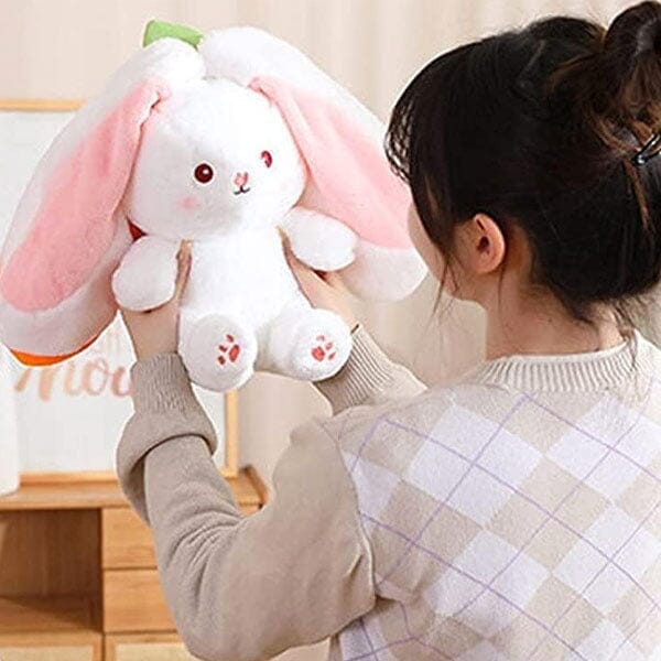 Flopsymates: Convertible 14" Bunny Plush Toys | Strawberry Or Carrot Simple Showcase 