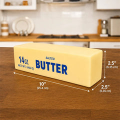 Giant Salted Butter Stick 10" Slow-Rise Squishies® Fidget Toy (1pc)