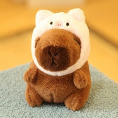 Capybara in a Hat 9" Kawaii Plush Squishy Pillow Toy (Multiple Styles) Simple Showcase Piggie Hat 