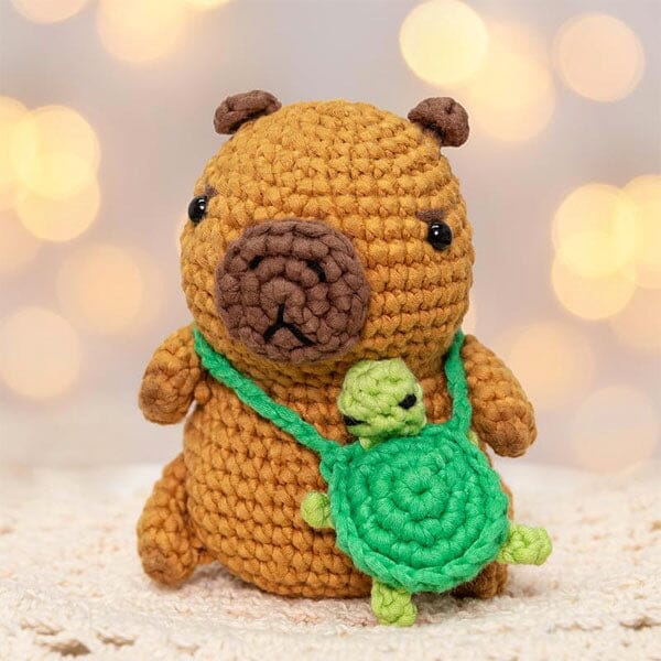 Crochet Handmade 4" Kawaii Plush Toy Collection (1pc) Multiple Styles Preorder Showcase Capybara & Turtle Bag 