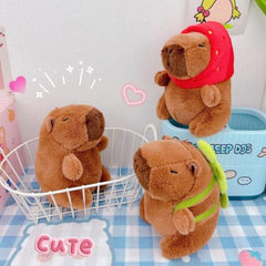 Capybara in a Hat 9" Kawaii Plush Squishy Pillow Toy (Multiple Styles) Simple Showcase 