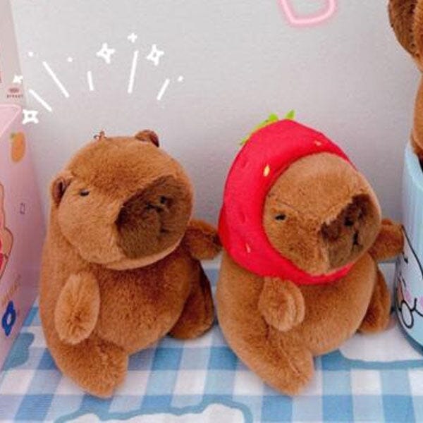 Capybara in a Hat 9" Kawaii Plush Squishy Pillow Toy (Multiple Styles) Simple Showcase 