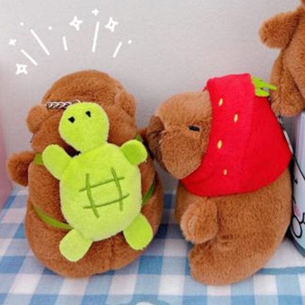 Capybara in a Hat 9" Kawaii Plush Squishy Pillow Toy (Multiple Styles) Simple Showcase 