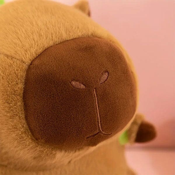 Capybara 9" Kawaii Plush w/ Turtle Backpack Squishy Pillow Toy Simple Showcase 