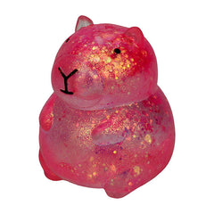 Capybara Kawaii Sparkly Stress Ball Squishy Fidget Toy (1pc) Color Ships Assorted