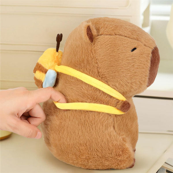 Capybara 9" Kawaii Bumblebee Backpack Plush Toy