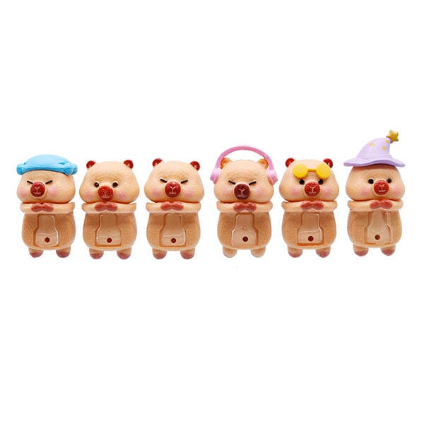 Capybara Huggers: The Phone Hugging Animals Series 3 Collectable Figurine Blind Bag (1pc) Simple Exclusive 