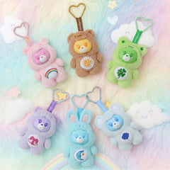MINISO x Care Bears: Mini "Animal Costume" Series Plush Keychain Blind Box (1pc)