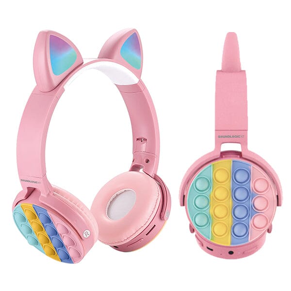 SoundLogicXT Cat Ear LED Wireless Popping Fidget Headphones | Assorted Colors Simple Shopatshowcase 