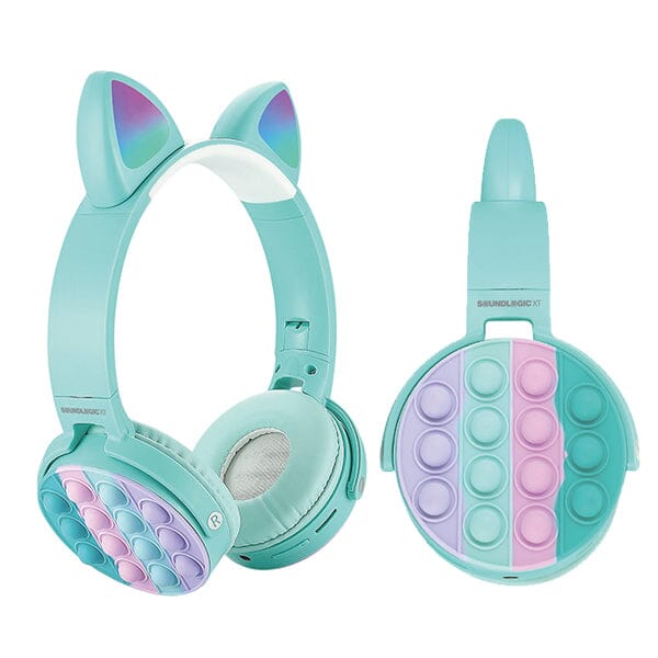 SoundLogicXT Cat Ear LED Wireless Popping Fidget Headphones | Assorted Colors Simple Shopatshowcase 