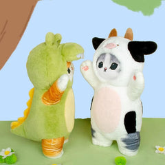 Mofusand© 12" Cat Dress-Up Plush Doll Toy in Cow Costume Simple Mofusand 