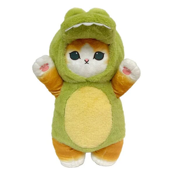 Mofusand© 12" Cat Dress-Up Plush Doll Toy in Crocodile Costume Simple Mofusand 