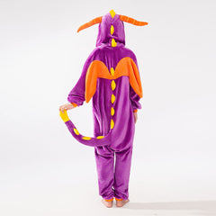 Cozy Cuddler Dragon Flannel Onesie For Adults & Kids (1pc) Multiple Sizes