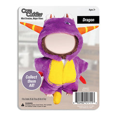 Outfit: Purple Dragon Onesie Costume for Dolls - Petite Threads x Cozy Cuddler