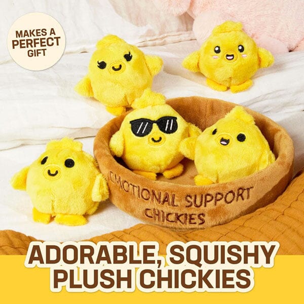 Emotional Support Chickies 8" Novelty Plush Toy By What Do You Meme?® Simple What Do You Meme? 