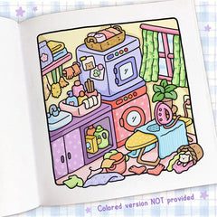 "Cozy Corner" Coloring Book: Cozy Space Coloring by Coco Wyo (45 Pages) Simple Coco Wyo 