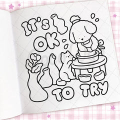 "Cozy Vibes" Coloring Book: Cozy Space Coloring by Coco Wyo (45 Pages) Simple Coco Wyo 