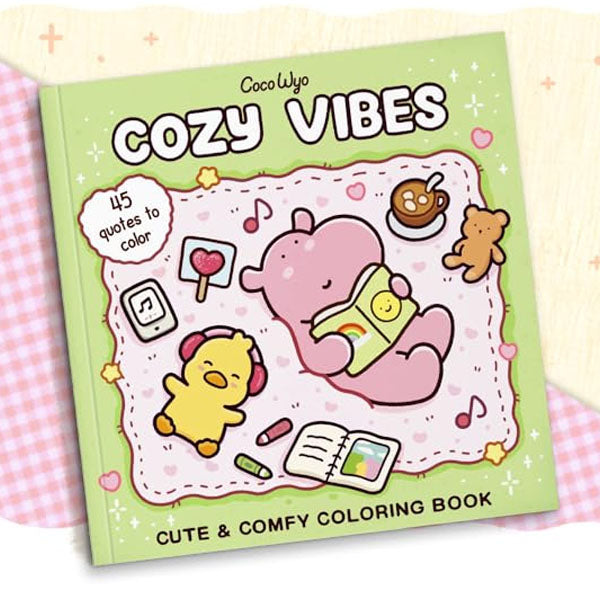 "Cozy Vibes" Coloring Book: Cozy Space Coloring by Coco Wyo (45 Pages) Simple Coco Wyo 