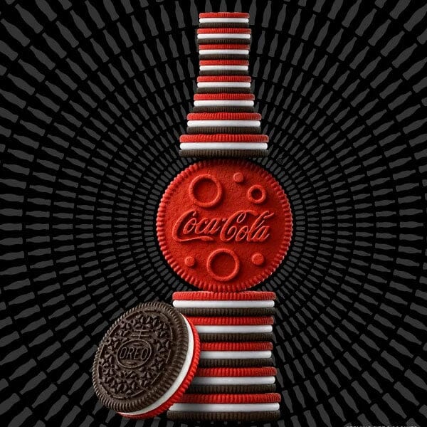 OREO x Coca-Cola Sandwich Cookies With Popping Candy (4pk) Limited Edition Simple OREO 