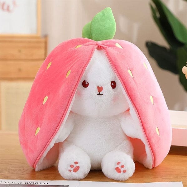 Flopsymates: Convertible 14" Bunny Plush Toys | Strawberry Or Carrot Simple Showcase 