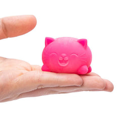 Nee Doh Teenie Cool Cats Squishy Fidget Stress Ball Toys (3pc) Colors Ship Assorted